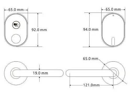 Электронный гостиничный замок HSU-9902-S