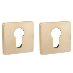 Накладка Fuaro (Фуаро) под цилиндр ET.K.SL52 (ET SL) SSG-39 сатинированное золото