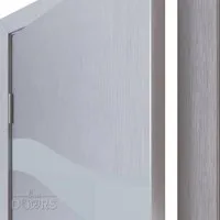 ШИ дверь DO-603 Металлик/стекло Белое