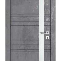 Дверь межкомнатная DO-514 Бетон темный/Снег