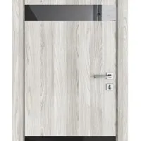 ШИ дверь DO-602 Айс/стекло Черное