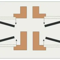 Петля стальная разъемная MSD 100X70X2.5 AB R