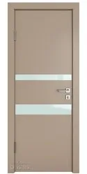 ШИ дверь DO-612 Латте софт/стекло Белое
