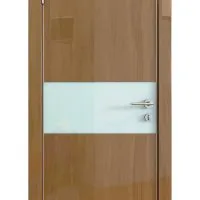 Дверь межкомнатная DO-501 Анегри темный/стекло Белое