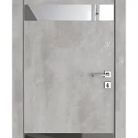 ШИ дверь DO-602 Бетон светлый/Зеркало