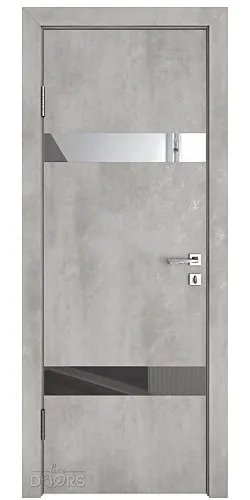 ШИ дверь DO-602 Бетон светлый/Зеркало