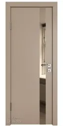 Дверь межкомнатная DO-507 Латте софт/зеркало Бронза