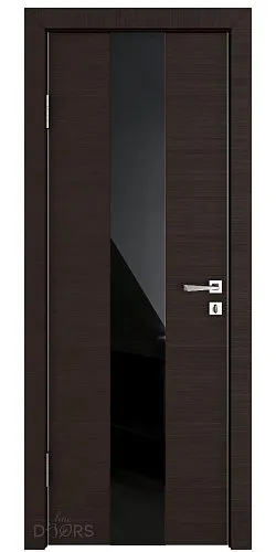 Дверь DO-510 Венге горизонтальный/стекло Черное