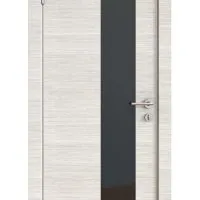 ШИ дверь DO-604 Ива светлая/стекло Черное