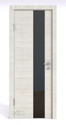 ШИ дверь DO-604 Ива светлая/стекло Черное