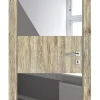 ШИ дверь DO-608 Рустик натуральный/Зеркало