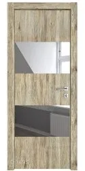 ШИ дверь DO-608 Рустик натуральный/Зеркало