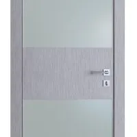 Дверь межкомнатная DO-508 Металлик/Снег