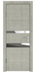 Дверь межкомнатная DO-512 Серый дуб/Зеркало