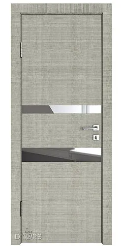 Дверь межкомнатная DO-512 Серый дуб/Зеркало