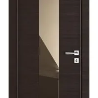 Дверь DO-510 Венге горизонтальный/зеркало Бронза