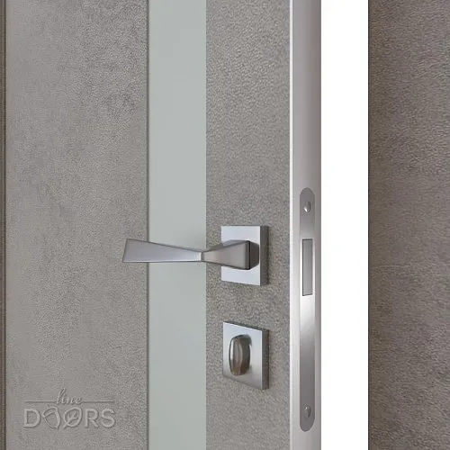 Дверь межкомнатная DO-507 Бетон светлый/Снег