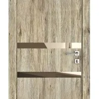 ШИ дверь DO-613 Рустик натуральный/зеркало Бронза