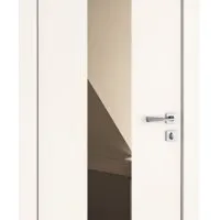 Дверь межкомнатная DO-510 Сливки/зеркало Бронза