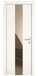 Дверь межкомнатная DO-510 Сливки/зеркало Бронза