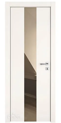 Дверь межкомнатная DO-510 Сливки/зеркало Бронза