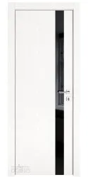 Дверь межкомнатная DO-507 Жемчуг/стекло Черное