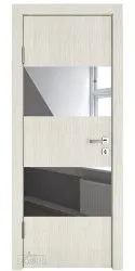 ШИ дверь DO-608 Белая лиственница/Зеркало