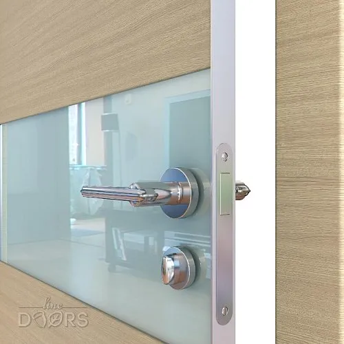 Дверь межкомнатная DO-501 Неаполь/стекло Белое