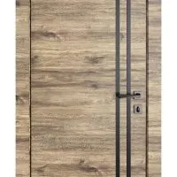 Дверь межкомнатная DG-518 Лофт светлый/молдинги черные