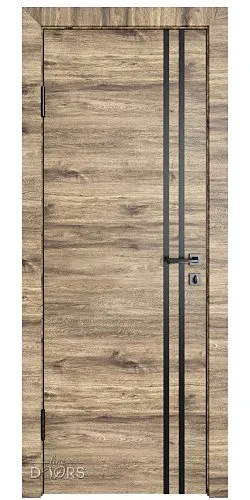 Дверь межкомнатная DG-518 Лофт светлый/молдинги черные