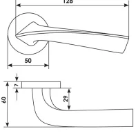 Дверная ручка COMETA R5 OTL