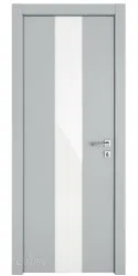 ШИ дверь DO-610 Силк маус/стекло Белое