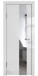 ШИ дверь DO-604 Серый глянец/Зеркало