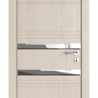 Дверь межкомнатная DO-515 Ясень капучино/Зеркало