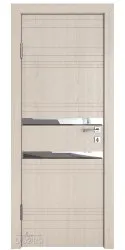 Дверь межкомнатная DO-515 Ясень капучино/Зеркало