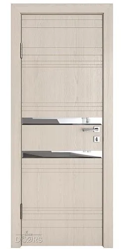 Дверь межкомнатная DO-515 Ясень капучино/Зеркало