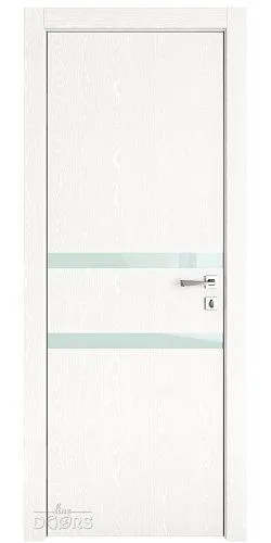 Дверь межкомнатная DO-513 Жемчуг/стекло Белое