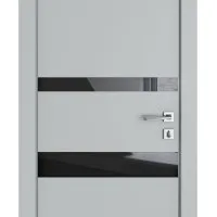 ШИ дверь DO-612 Силк маус/стекло Черное