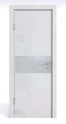 Дверь DO-501/1 Белый глянец/Снег Скидка 50 %!