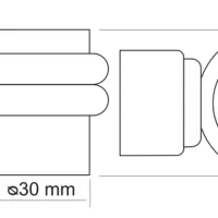 Дверной ограничитель магнитный MDS-4 AB
