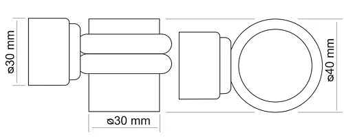 Дверной ограничитель магнитный MDS-4 AB