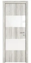 Дверь межкомнатная DO-508 Айс/стекло Белое
