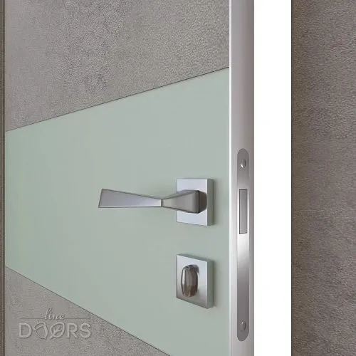 ШИ дверь DO-601 Бетон светлый/Снег