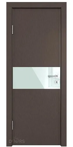 Дверь межкомнатная DO-501 Бронза/стекло Белое