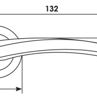 Дверная ручка NC-9 CRO