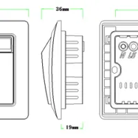 Энергосберегающий выключатель HSU-FK002