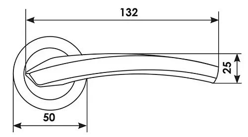 Дверная ручка NC-9 CRO