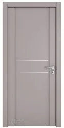 Дверь межкомнатная DG-M-7 Серый бархат/молдинги светлые
