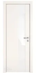 Дверь межкомнатная DO-504 Сливки/стекло Белое