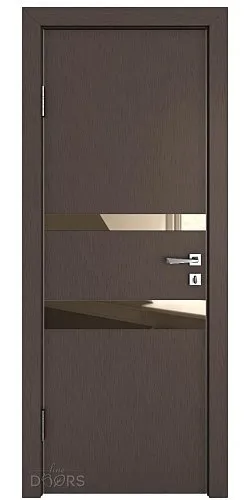 Дверь межкомнатная DO-512 Бронза/зеркало Бронза